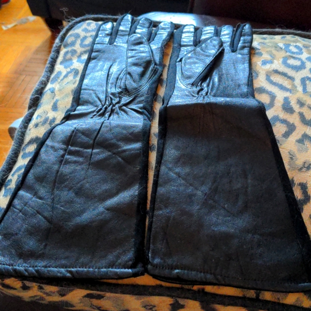 Extra Long Leather Gloves